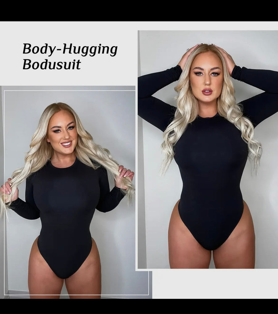 SHAPEWEAR CREW NECK LONG SLEEVE BODYSUIT