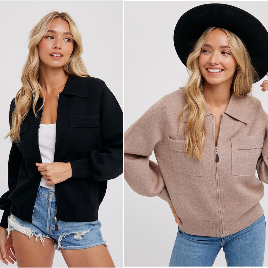DINA KNIT ZIP JACKET