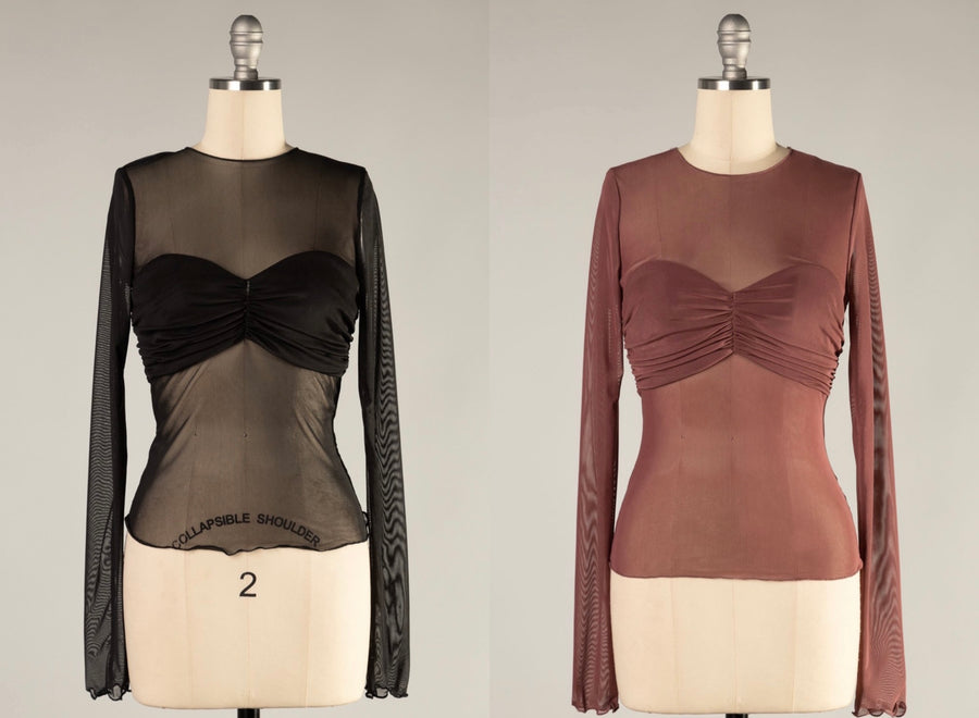 CHELSEA MESH TOP