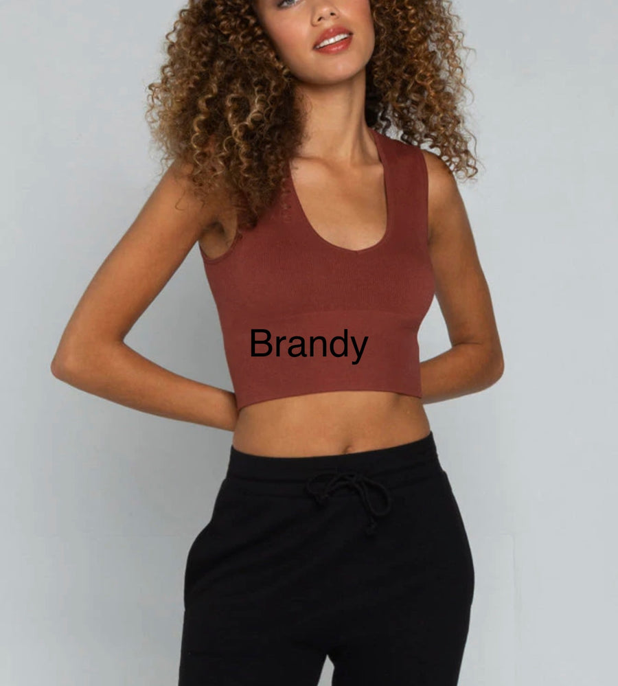 CEST MOI BAMBOO DEEP V RIB TOP