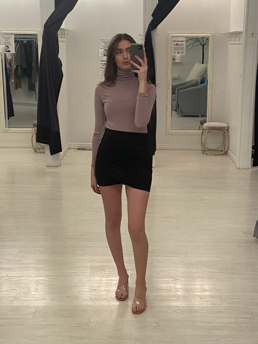 TYLA RIBBED TURTLENECK BODYSUIT