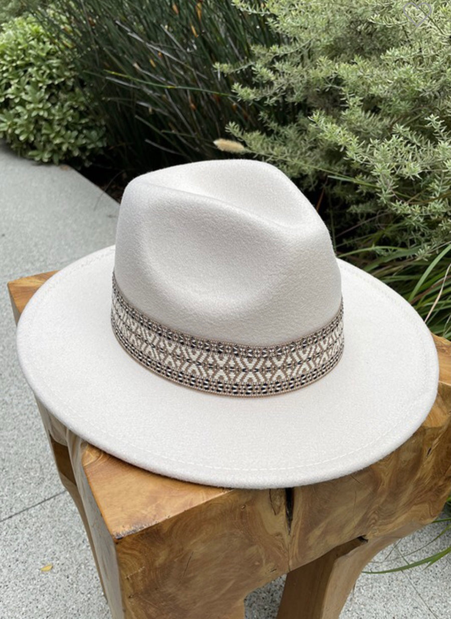 MELINA TRIBAL BELT FEDORA