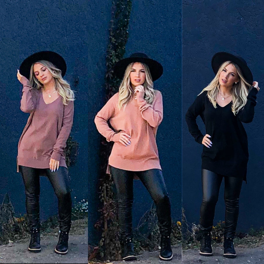 RYLEE V NECK SWEATER
