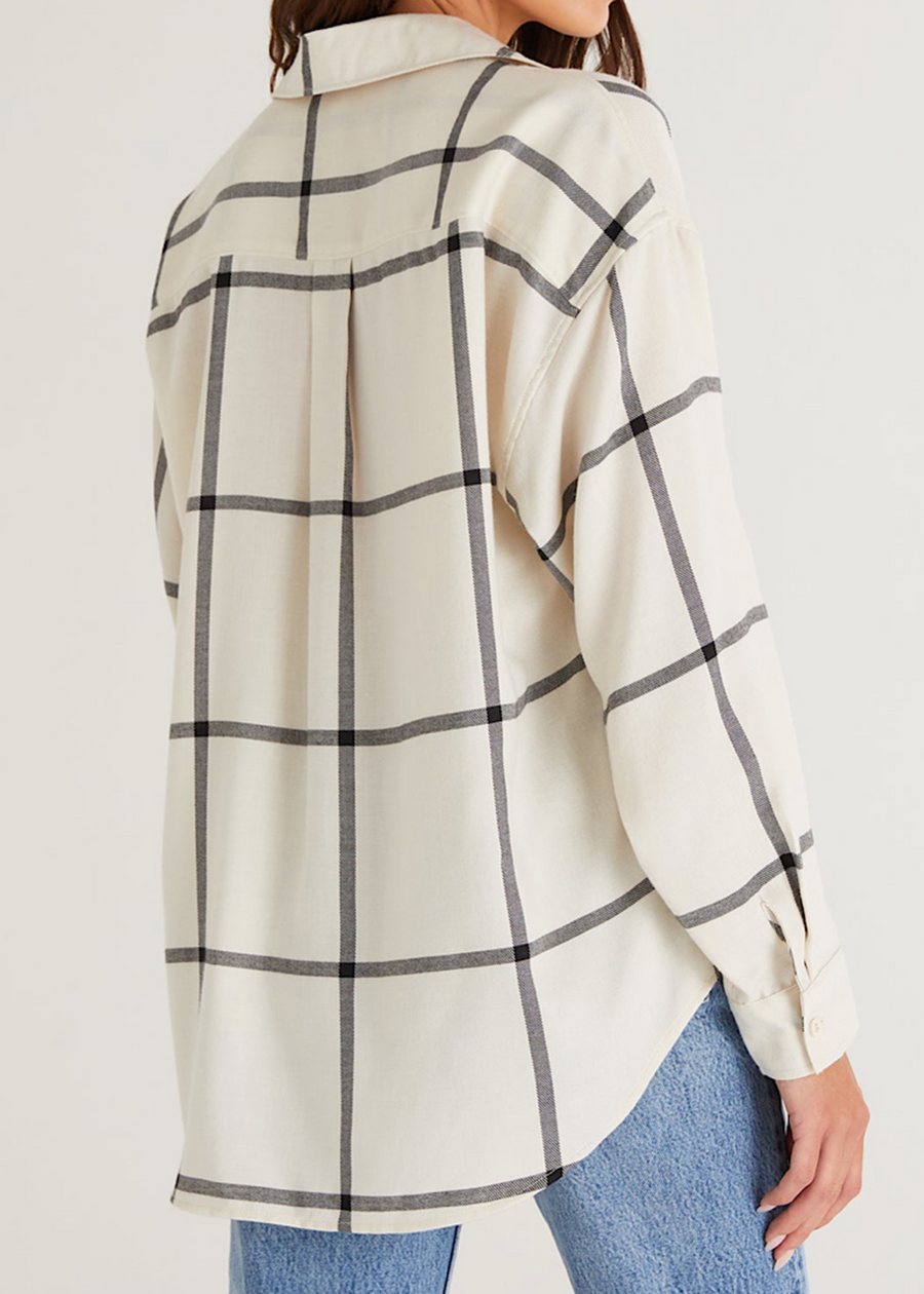 Z SUPPLY RIVER PLAID BUTTON UP