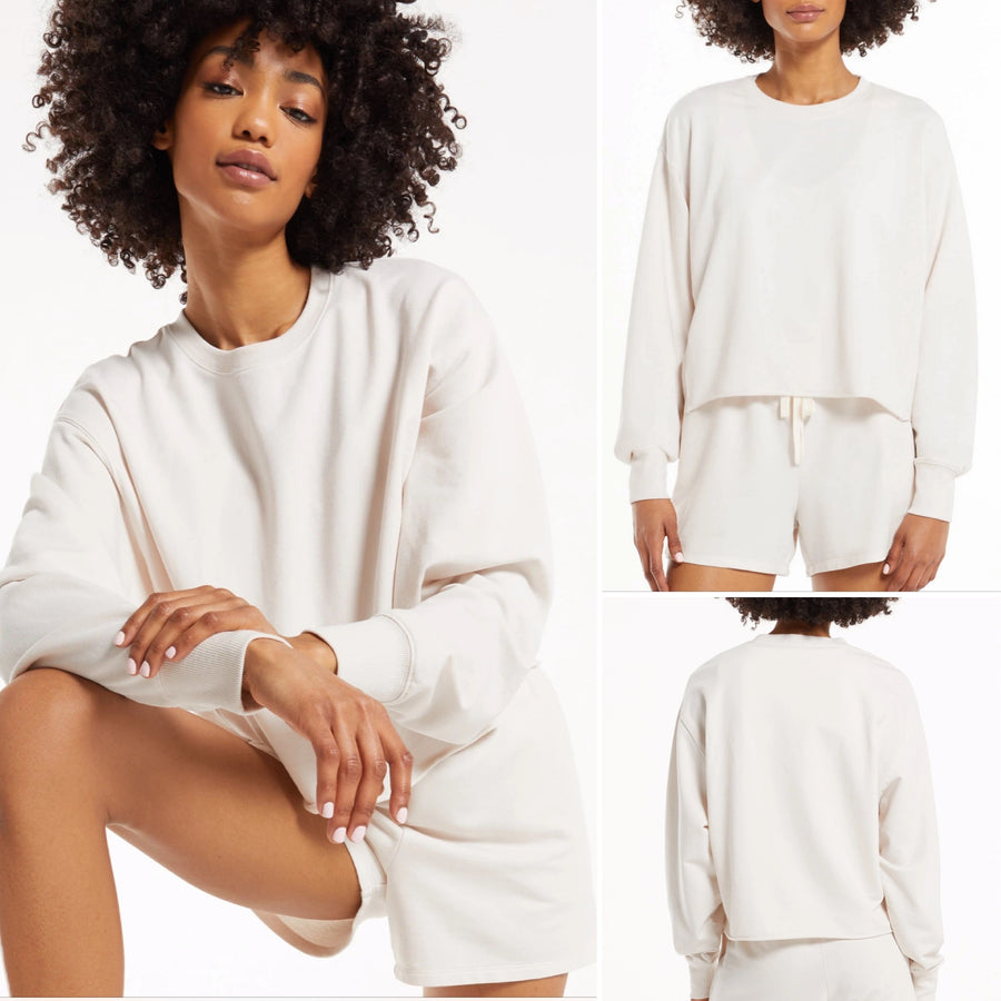 Z SUPPLY CLAIRE BOXY SWEATSHIRT