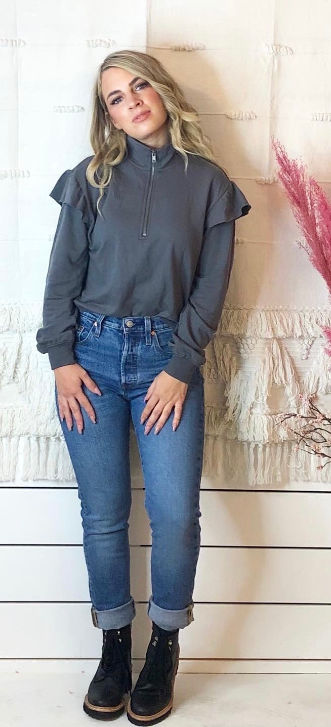Z SUPPLY NORA HALF ZIP PULLOVER