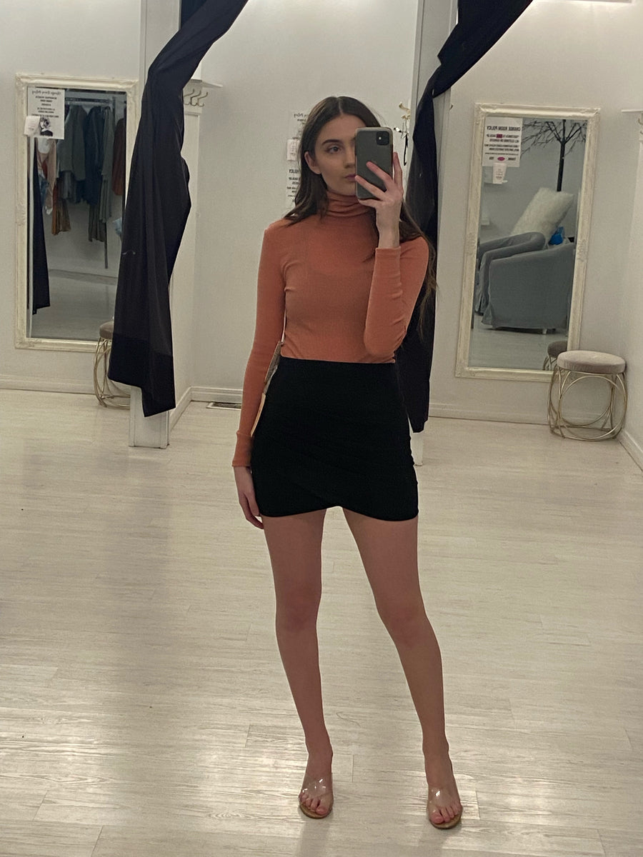 TYLA RIBBED TURTLENECK BODYSUIT