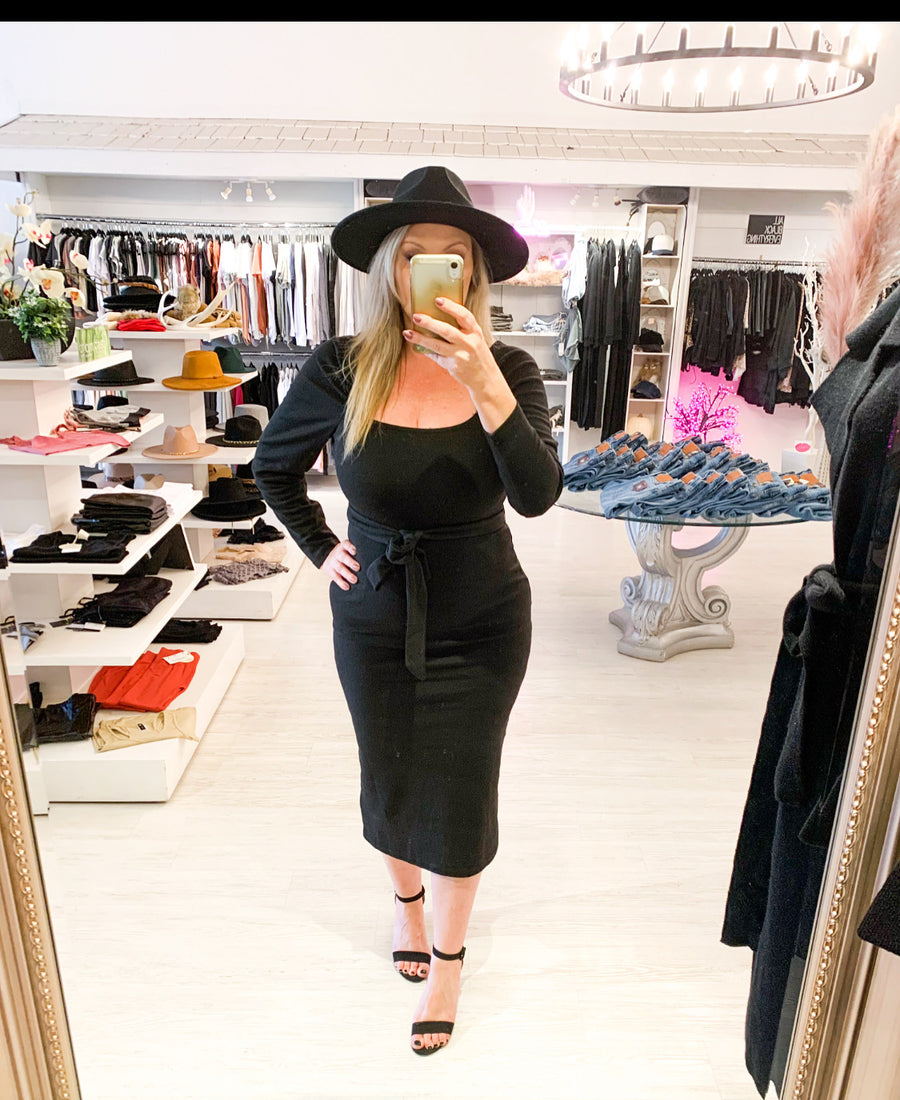 MP ROSHINI PUFF SHOLDER DRESS