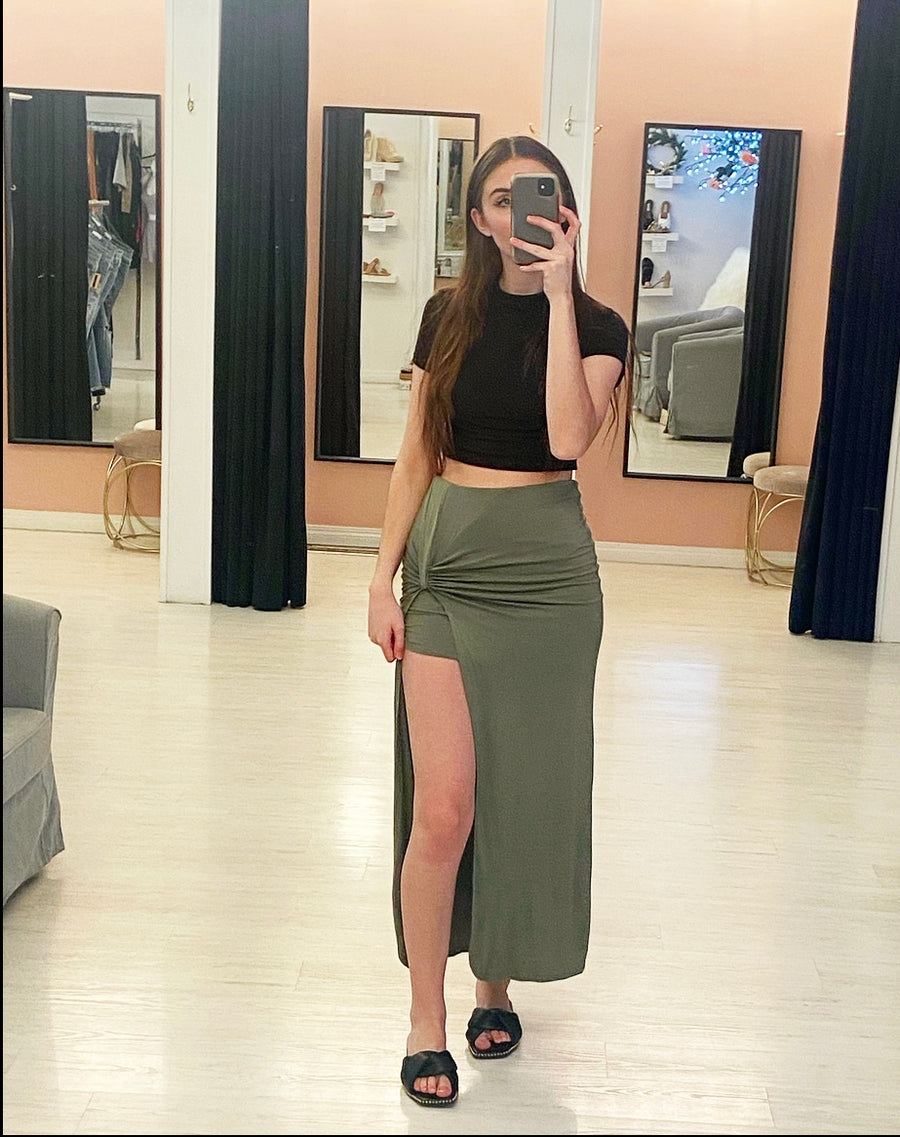 UMAR RUCHED SKIRT