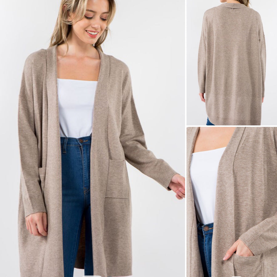 QUINCEY CARDI WITH POCKETS