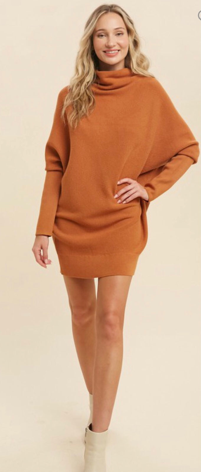 RADFORD SLOUCH NECK TUNIC SWEATER