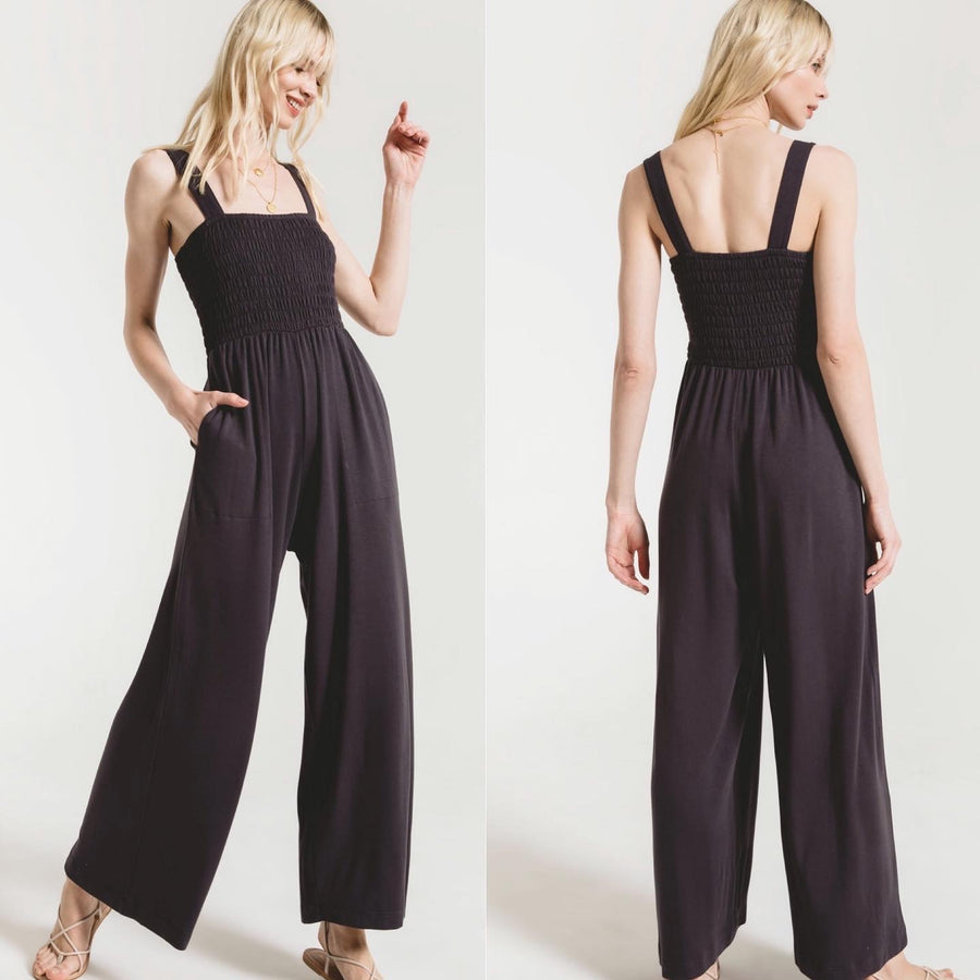 Z SUPPLY SMOCKED KNIT JUMPER