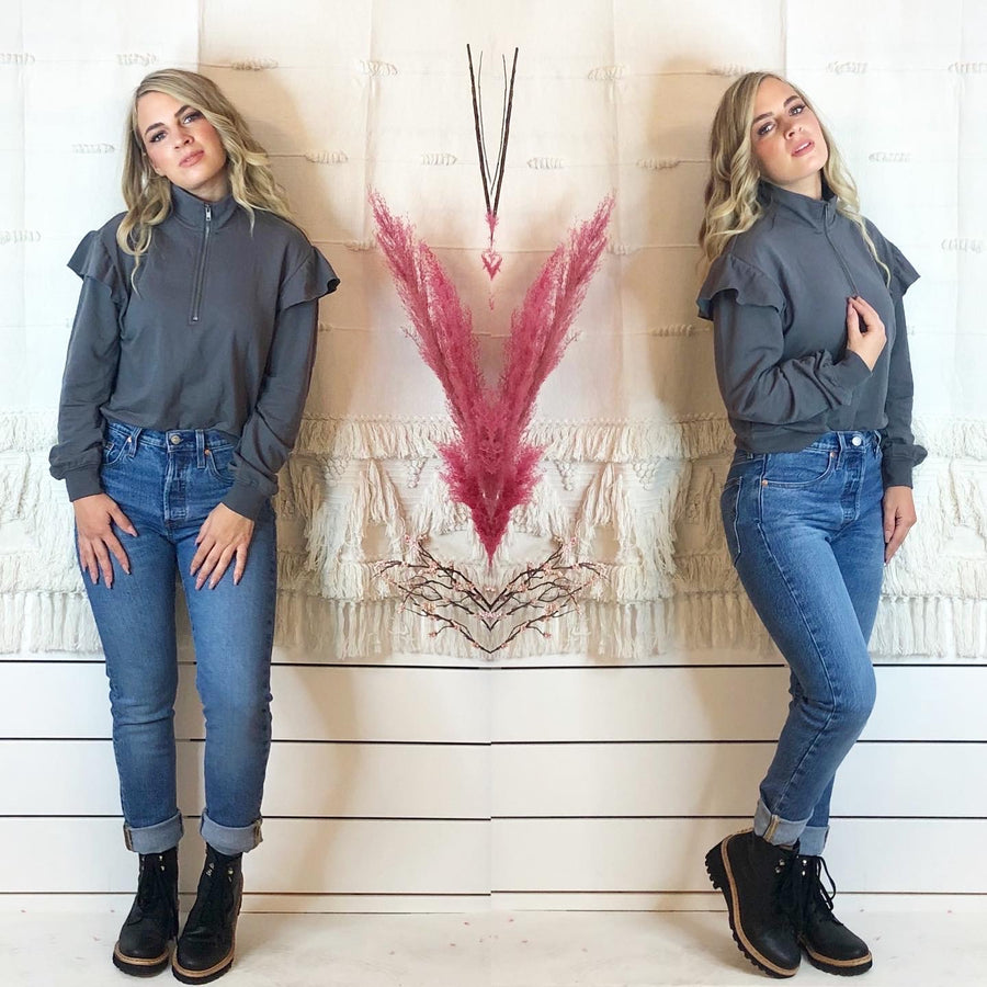 Z SUPPLY NORA HALF ZIP PULLOVER
