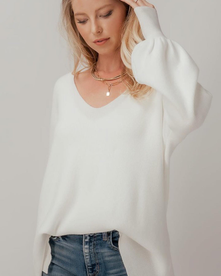 RAIN PUFF SLEEVE KNIT