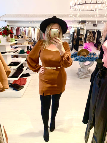 RAMSEY BALLOON SLEEVE DRESS