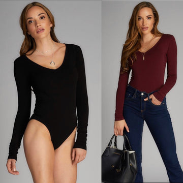 CEST MOI BAMBOO V NECK BODYSUIT