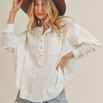 YANLEY HENLEY W BUTTONS
