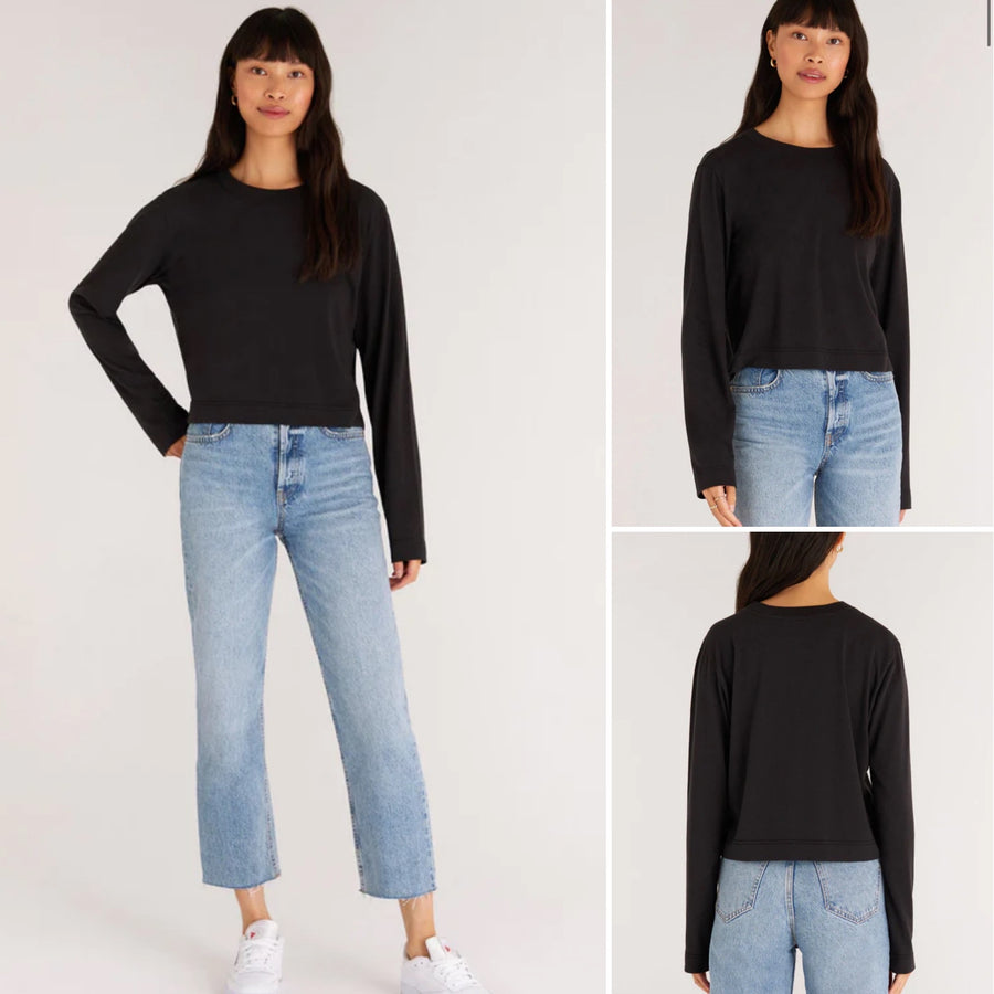 Z SUPPLY LUPITA CROP LONGSLEEVE