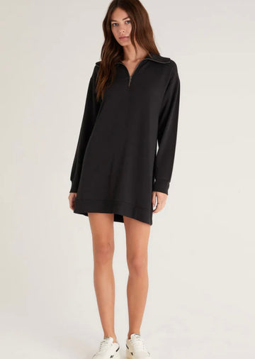 Z SUPPLY ABIGAIL HALF ZIP DRESS