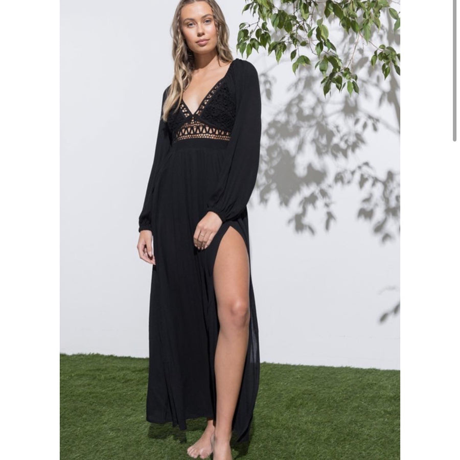 WINTERROSE CROCHET MAXI DRESS