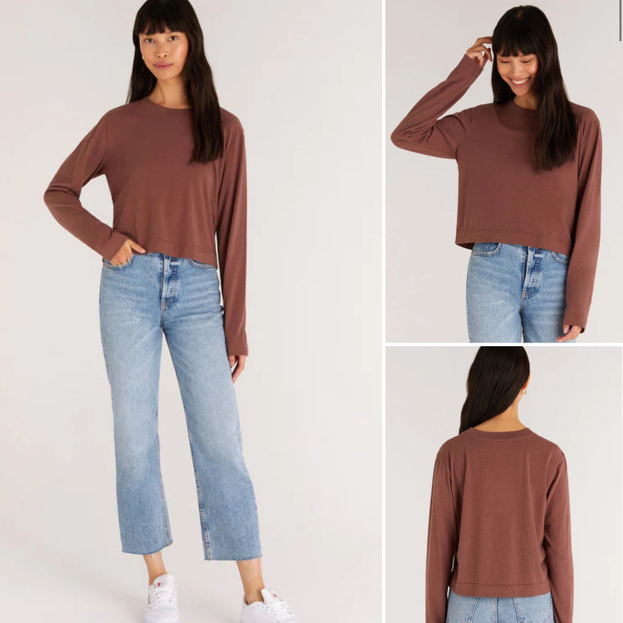 Z SUPPLY LUPITA CROP LONGSLEEVE