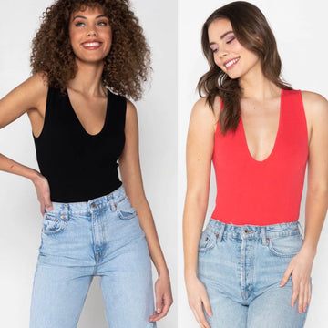 CEST MOI BAMBOO DEEP V BODYSUIT