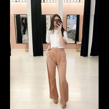 VITO CROP BUTTON UP