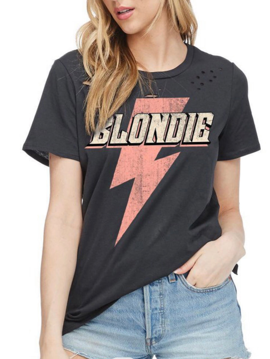 NELSON DISTRESSED BLONDIE TEE