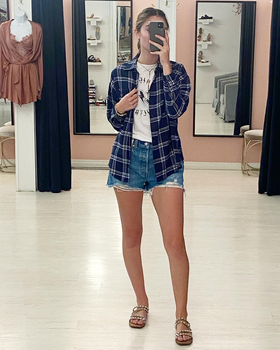 Z SUPPLY CLIO PLAID BUTTON UP