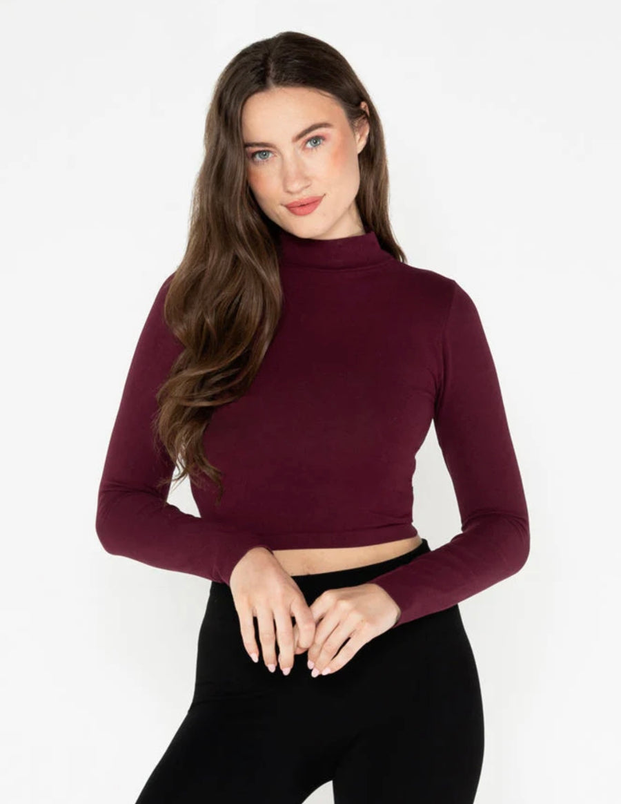 CEST MOI MOCK  CROP LONGSLEEVE