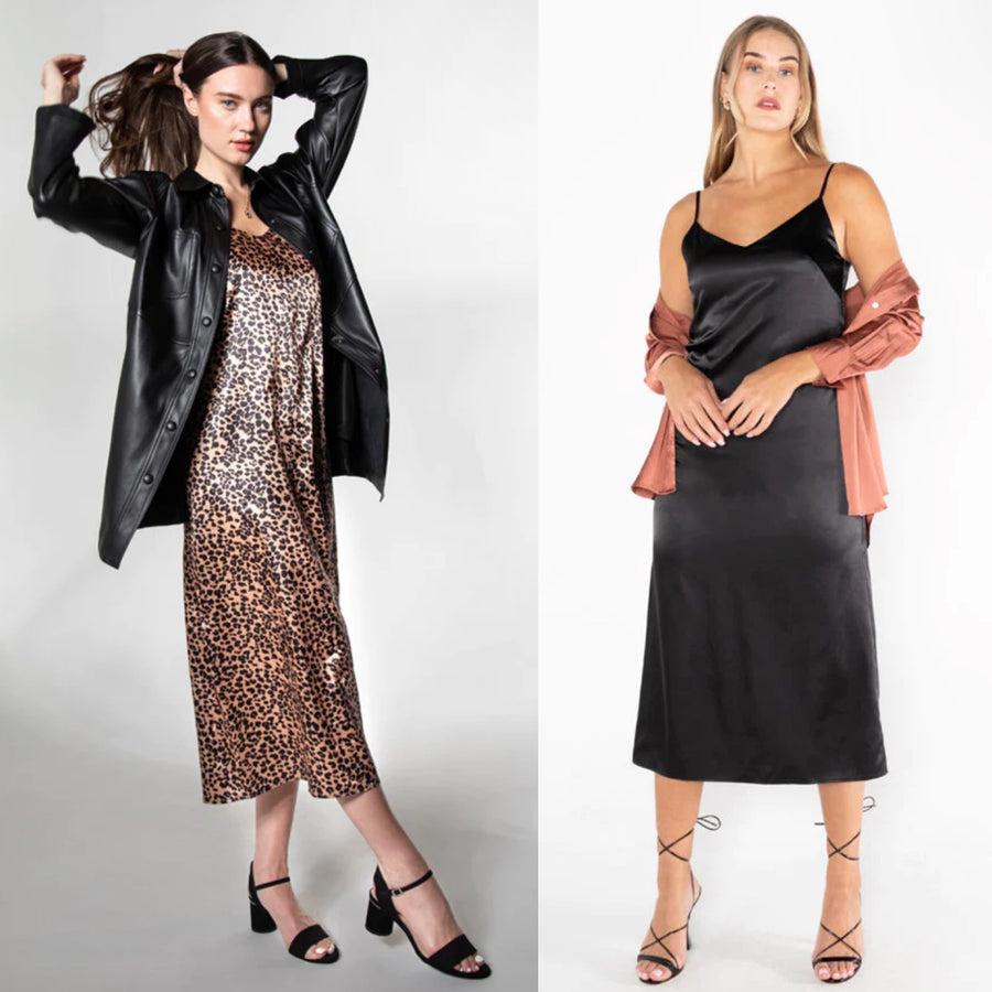 CEST MOI LONG SLIP DRESS